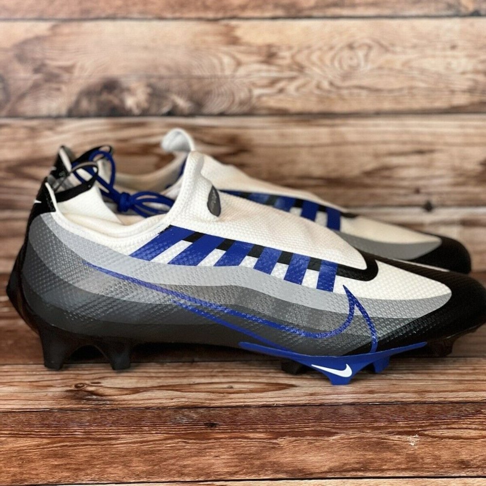 Nike Vapor Edge Pro 360 Mens Size 14 Black Grey Royal Football Cleats DQ3670-041